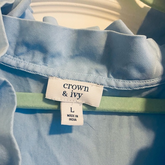 Crown & Ivy Ruffle-Neck Maxi Size L - Picture 3 of 5